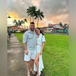 Showpo 2 piece set in white size 2